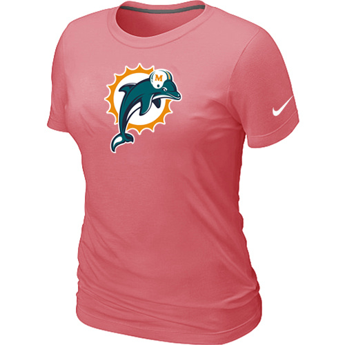 Nike Miami Dolphins Women's Legend Logo Dri-FIT NFL T-Shirt - Pink